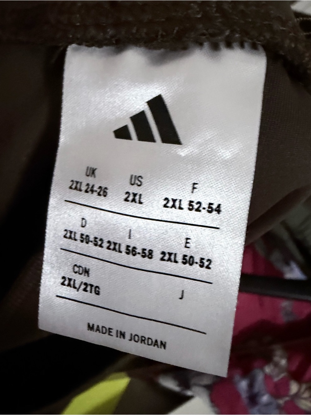 adidas Brown Athletic wide leg pant - Picture 3 of 3